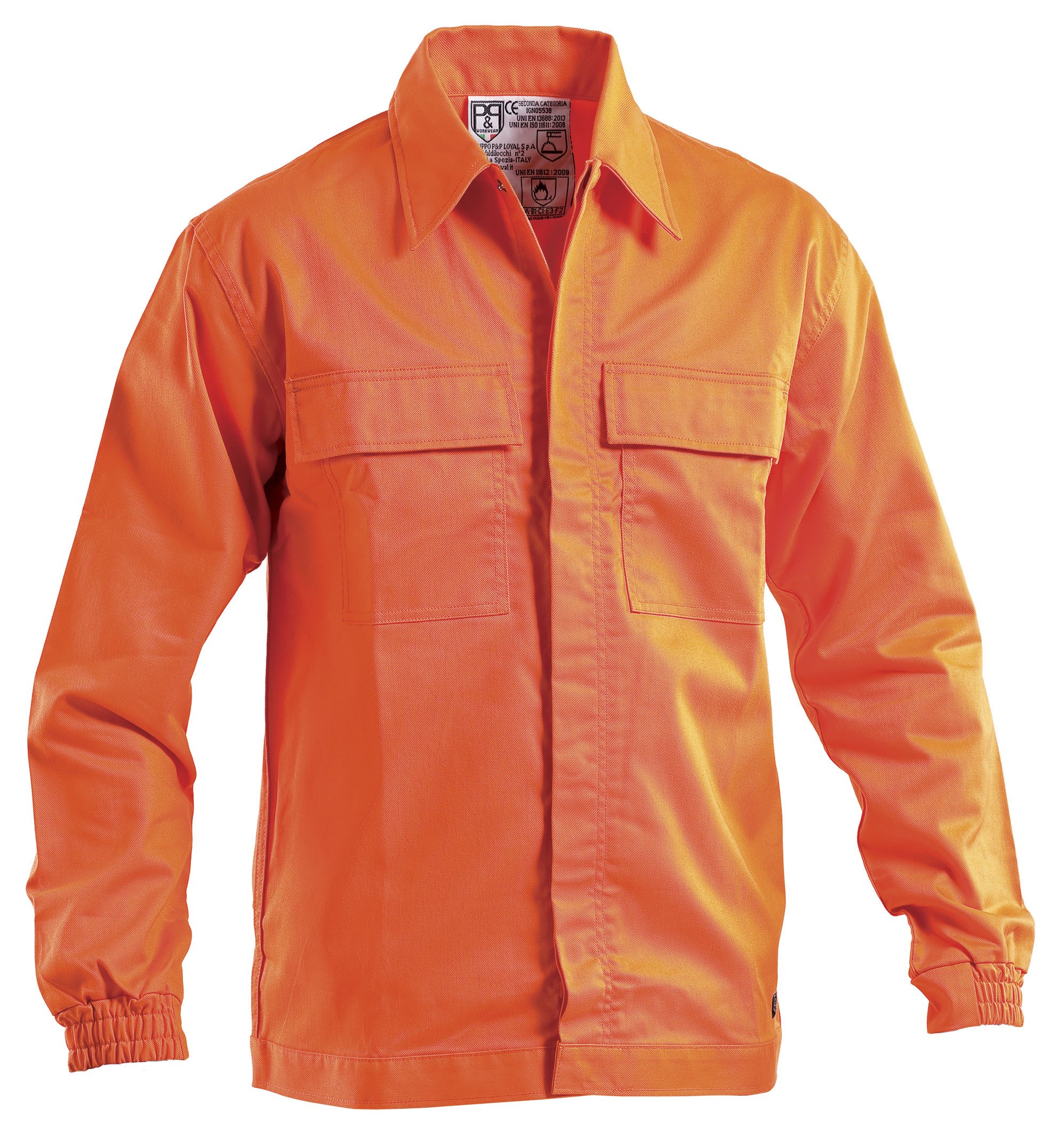 IGN05128 ARANCIONE IGN05128A - GIUBBOTTO IGNIFUGO ARANCIO - immagine 1