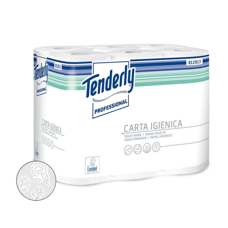TP TENDERLY P 12X9 ECOLABEL Carta igienica Tenderly - immagine 1