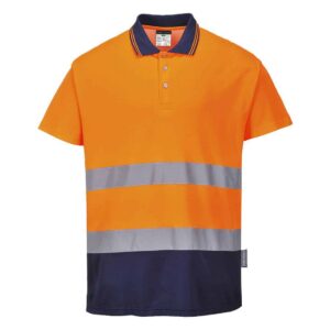 S174 - Polo Bicolore Cotton Comfort alta visibilità