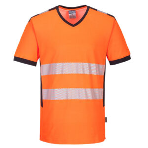 PW310 - T-shirt con scollo a V Alta visibilità