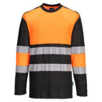 PW312 - T-Shirt maniche lunghe Classe 1 Alta visibilità
